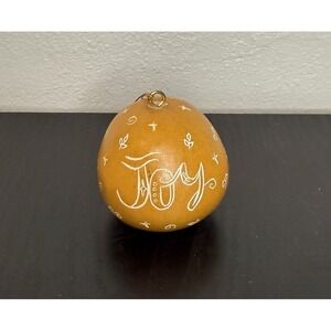 Mini Gourd Christmas Ornament Angel Joy Lucuma Designs Handmade (rattles)